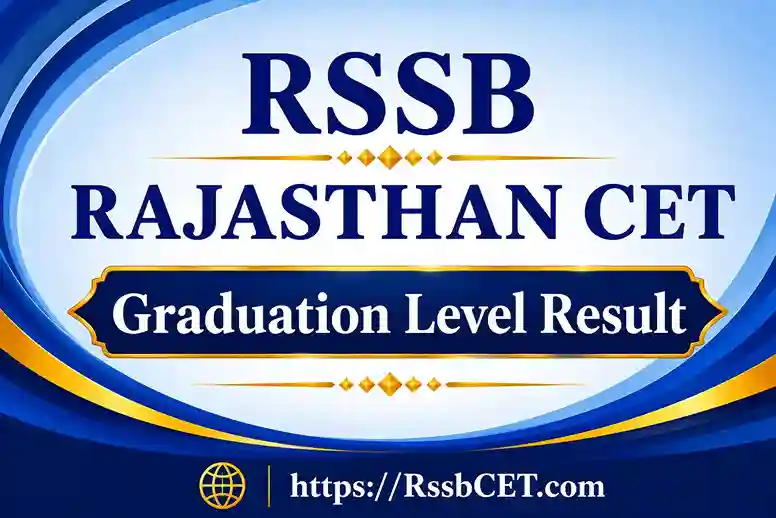 RSSB Rajasthan CET Graduation Level Result 2027
